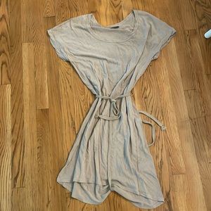 Tie waist t shirt dress